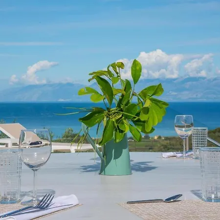 Villa Family Portes With Panoramic View! Pithos